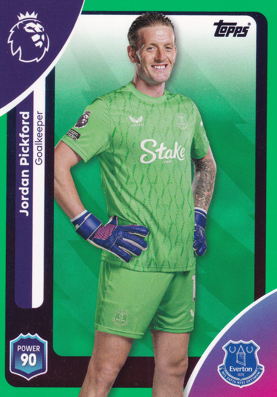 128. JORDAN PICKFORD - EVERTON - GREEN PARALLELL