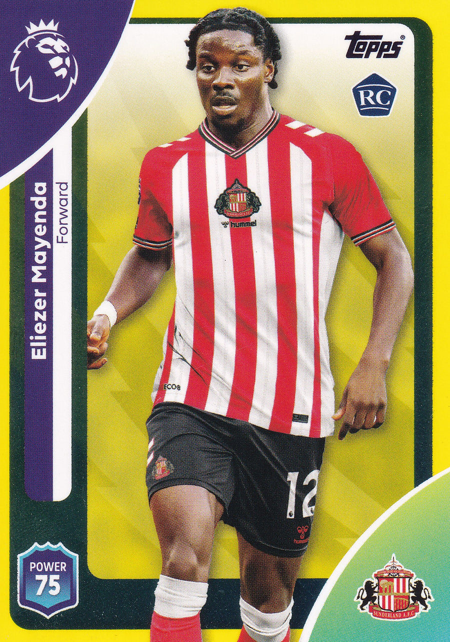 356. ELIEZER MAYENDA - SUNDERLAND - ROOKIE CARD - YELLOW PARALLELL
