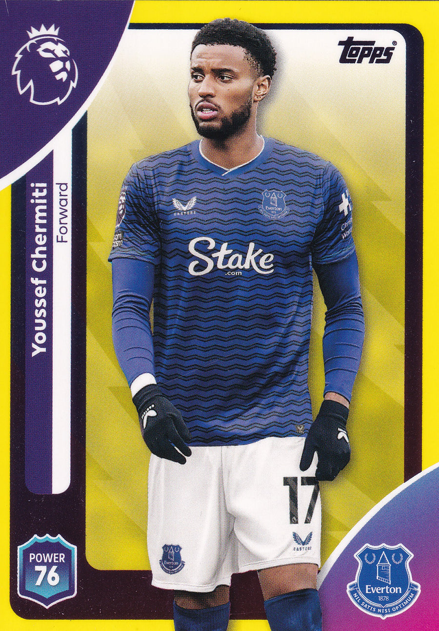 141. YOUSSEF CHERMITI - EVERTON - YELLOW PARALLELL