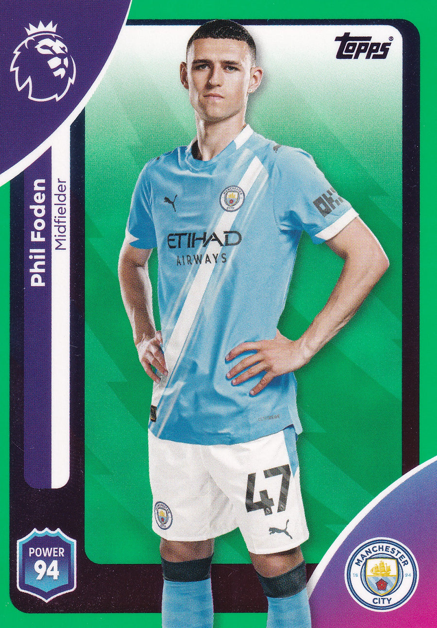 190. PHIL FODEN - MANCHESTER CITY - GREEN PARALLELL