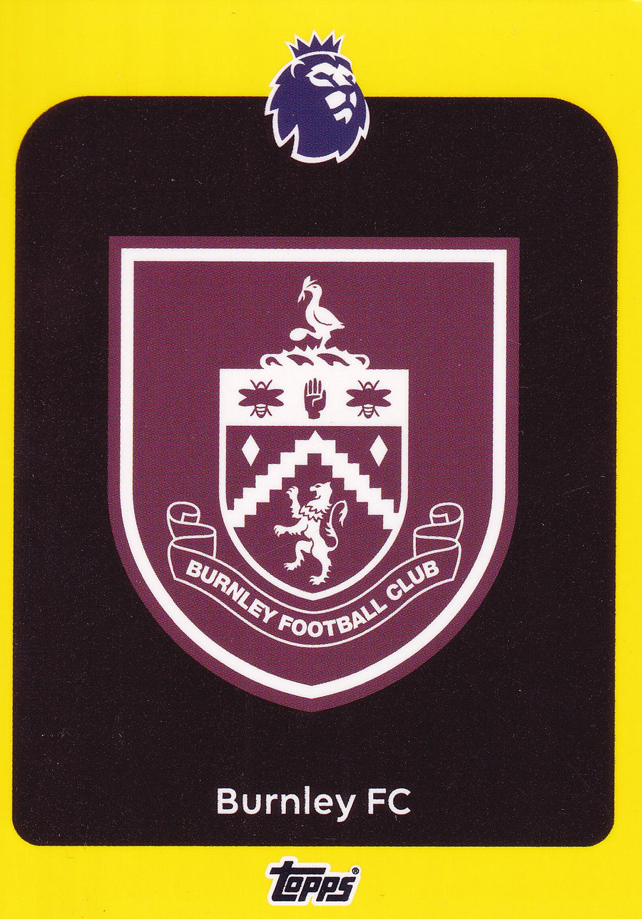 307. BURNLEY FC - BADGE - YELLOW PARALLELL