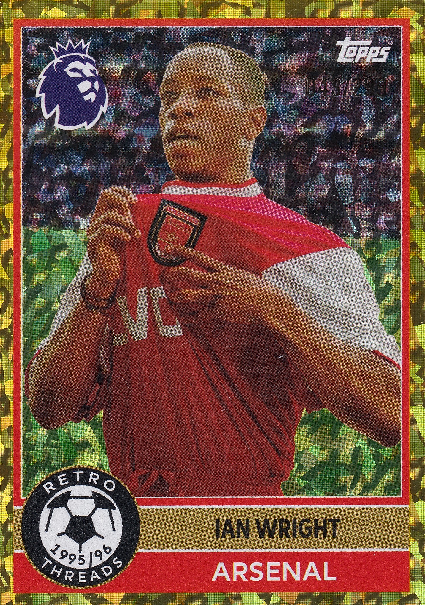 381. IAN WRIGHT - ARSENAL - RETRO THREADS 1995/96 /299