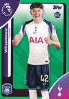 263. WILL LANKSHEAR - TOTTENHAM HOTSPUR - ROOKIE CARD - GREEN PARALLELL