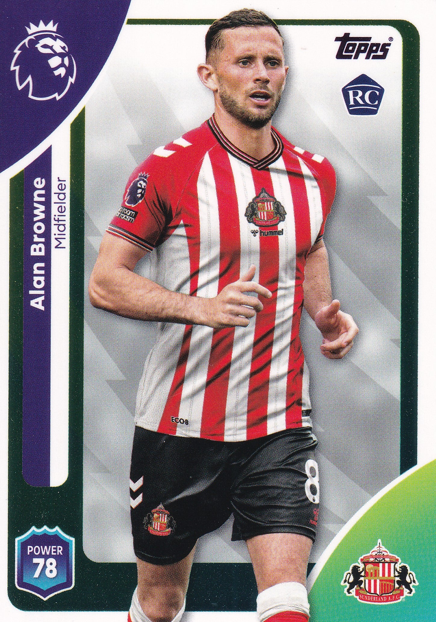 351. ALAN BROWNE - SUNDERLAND - ROOKIE CARD
