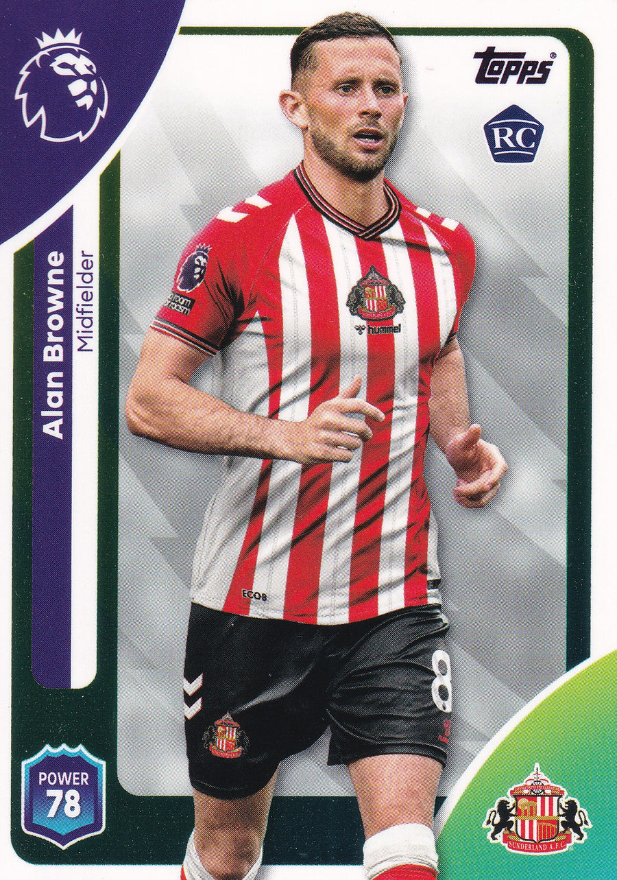 351. ALAN BROWNE - SUNDERLAND - ROOKIE CARD