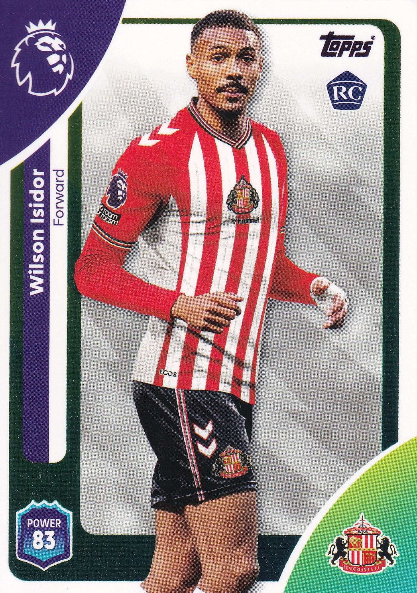 357. WILSON ISIDOR - SUNDERLAND - ROOKIE CARD