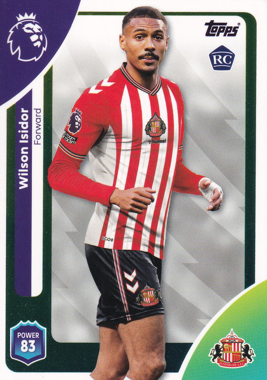 357. WILSON ISIDOR - SUNDERLAND - ROOKIE CARD