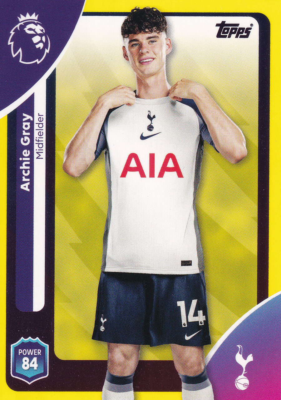259. ARCHIE GRAY - TOTTENHAM HOTSPUR - YELLOW PARALLELL