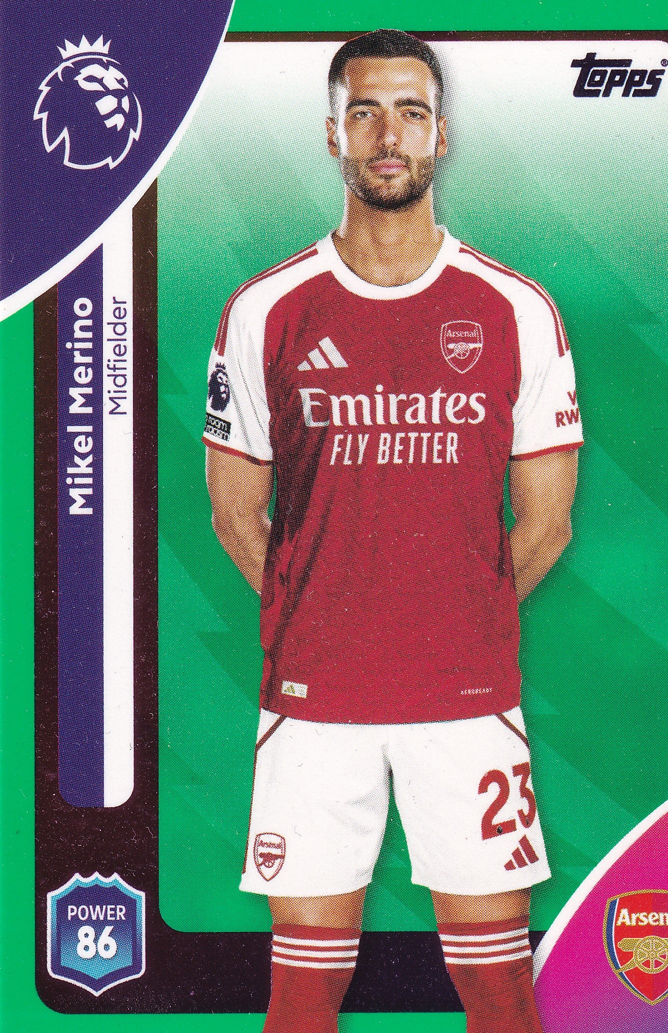 006. MIKEL MERINO - ARSENAL - GREEN PARALLELL