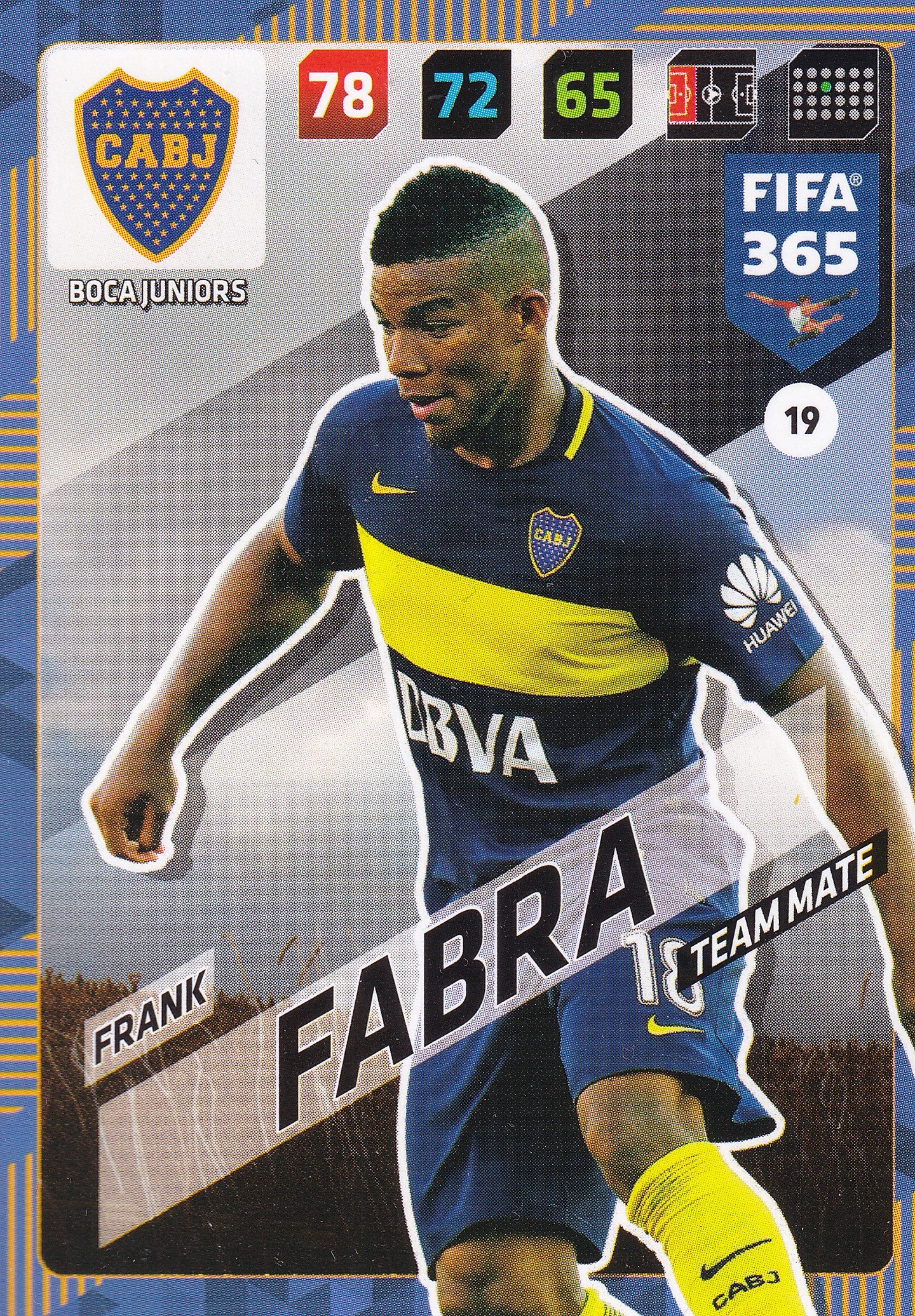 019. FRANK FABRA - BOCA JUNIORS - TEAM MATE
