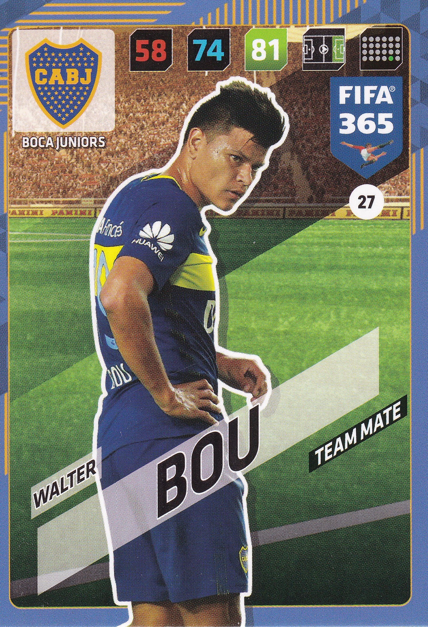 027. WALTER BOU - BOCA JUNIORS - TEAM MATE