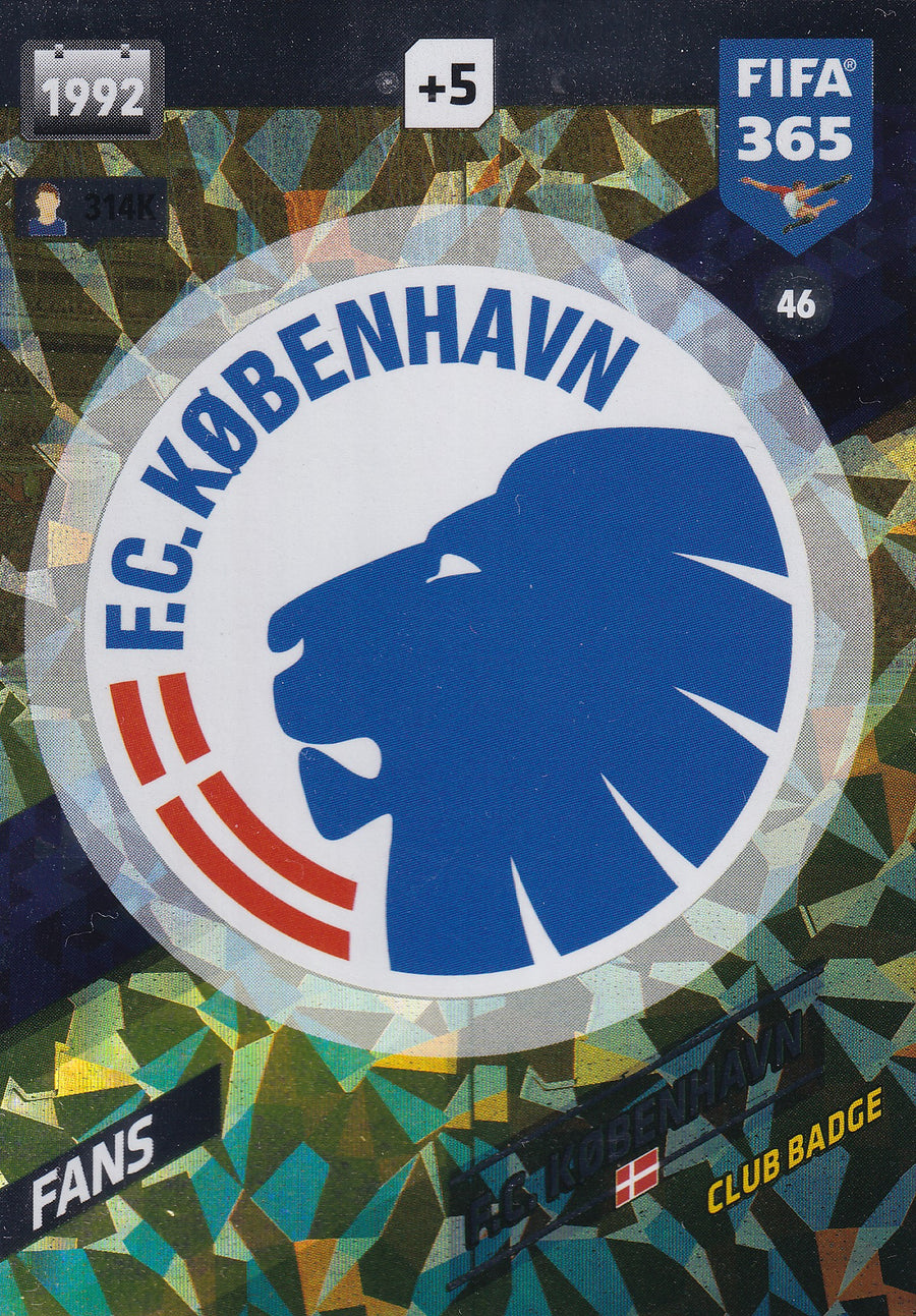 046. F.C. KØBENHAVN - DANMARK - FANS - CLUB BADGE