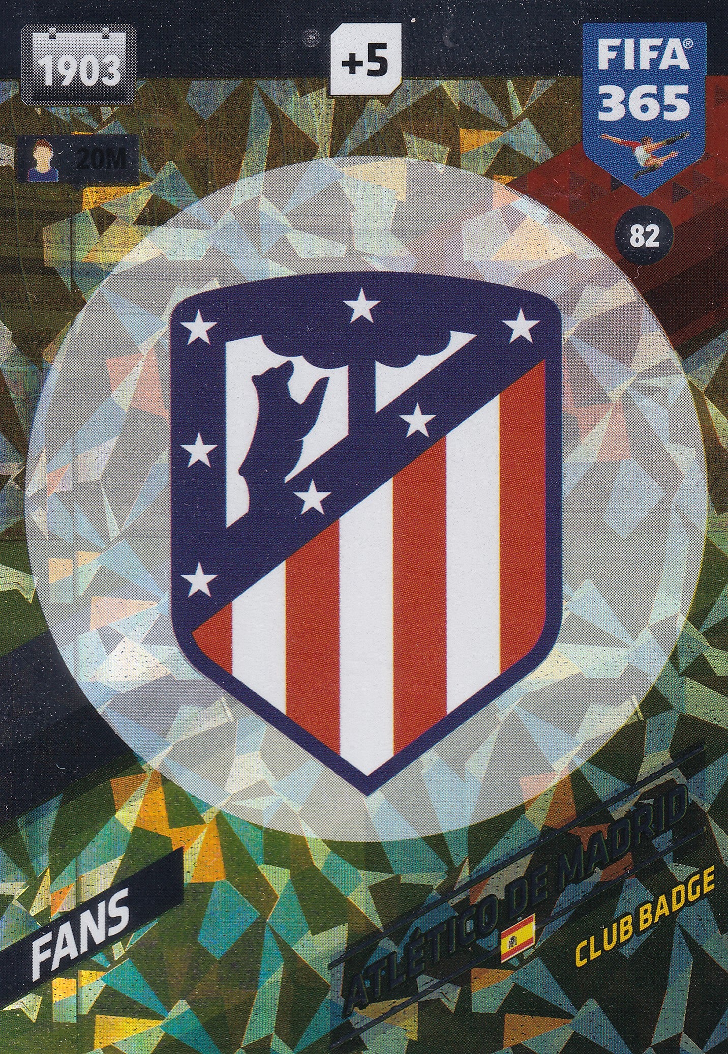 082. ATLÉTICO DE MADRID - SPANIA - FANS - CLUB BADGE