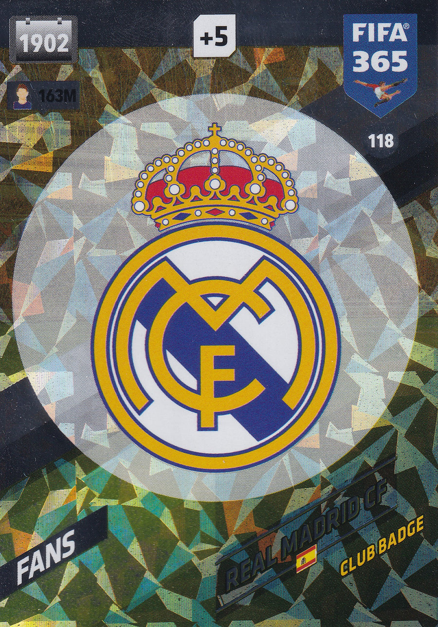 118. REAL MADRID CF - SPANIA - FANS - CLUB BADGE