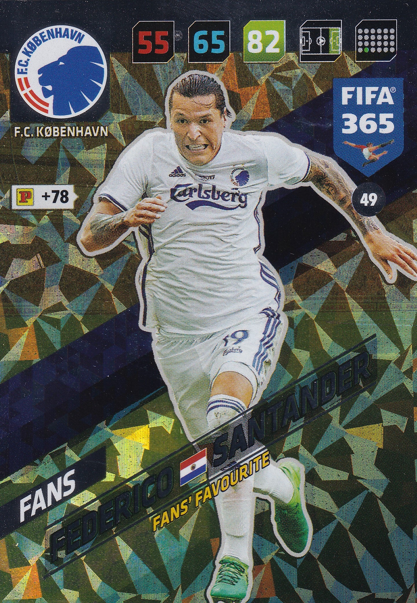 049. FEDERICO SANTANDER - F.C. KØBENHAVN - FANS - FANS’ FAVOURITE