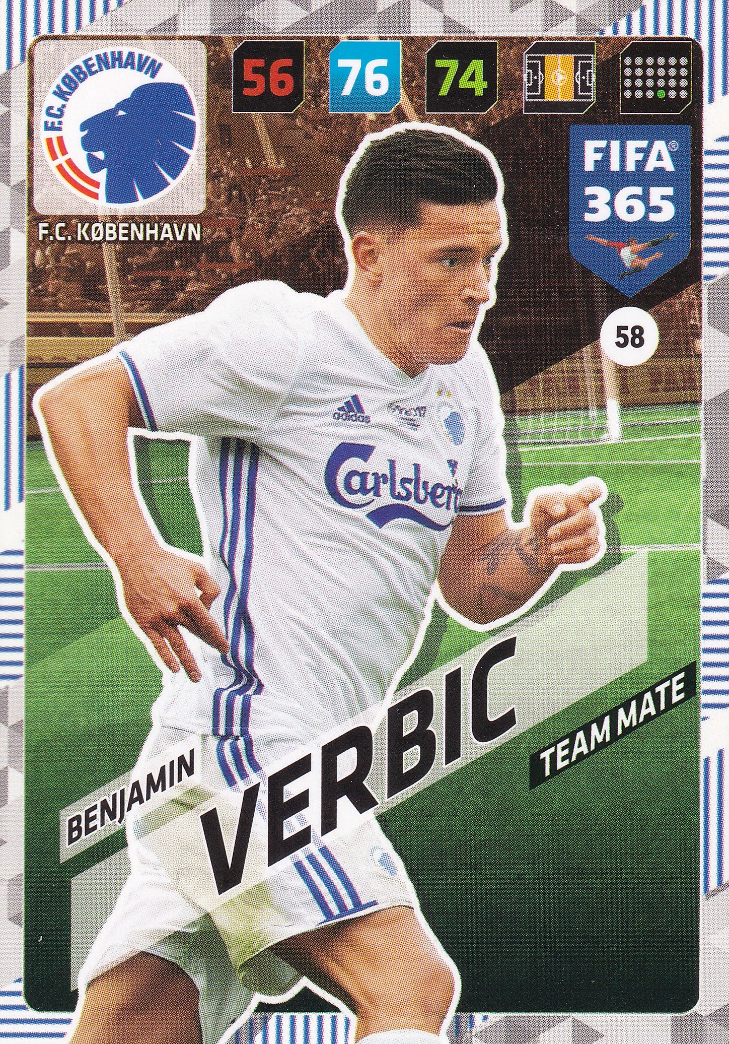 058. BENJAMIN VERBIC - F.C. KØBENHAVN - TEAM MATE