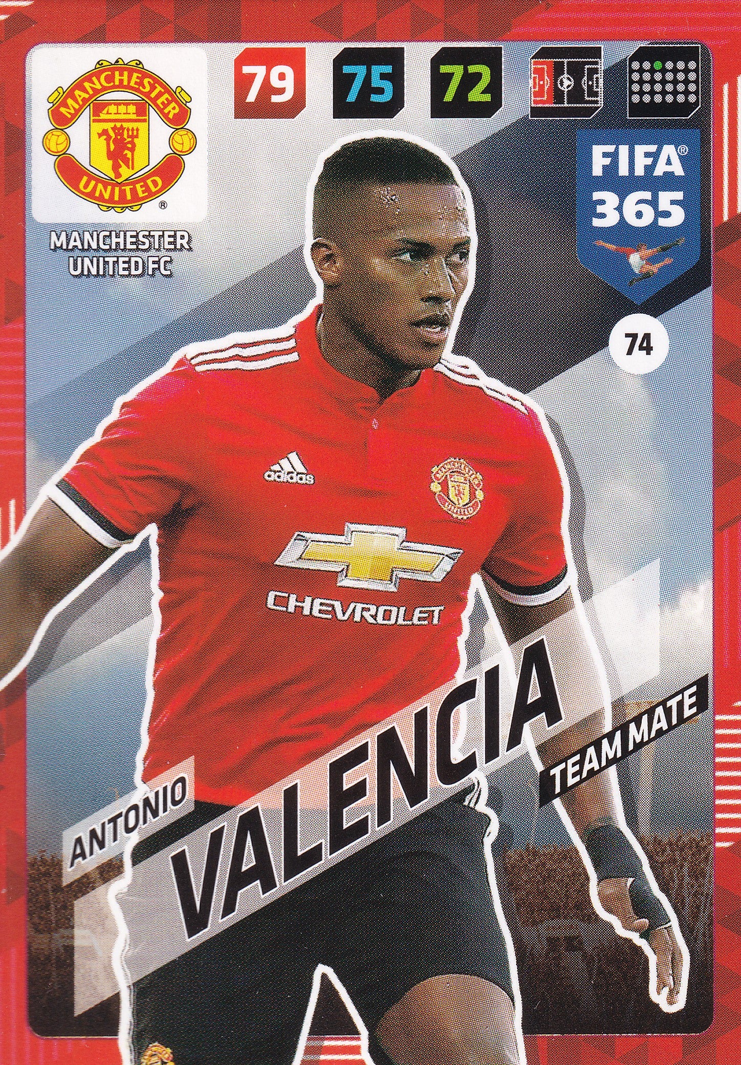 074. ANTONIO VALENCIA - MANCHESTER UNITED - TEAM MATE