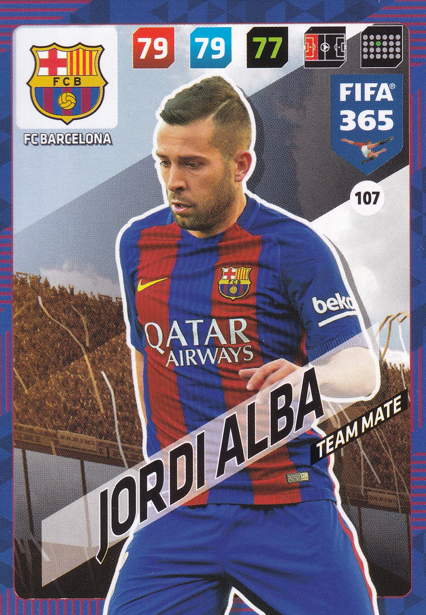 107. JORDI ALBA - FC BARCELONA - TEAM MATE