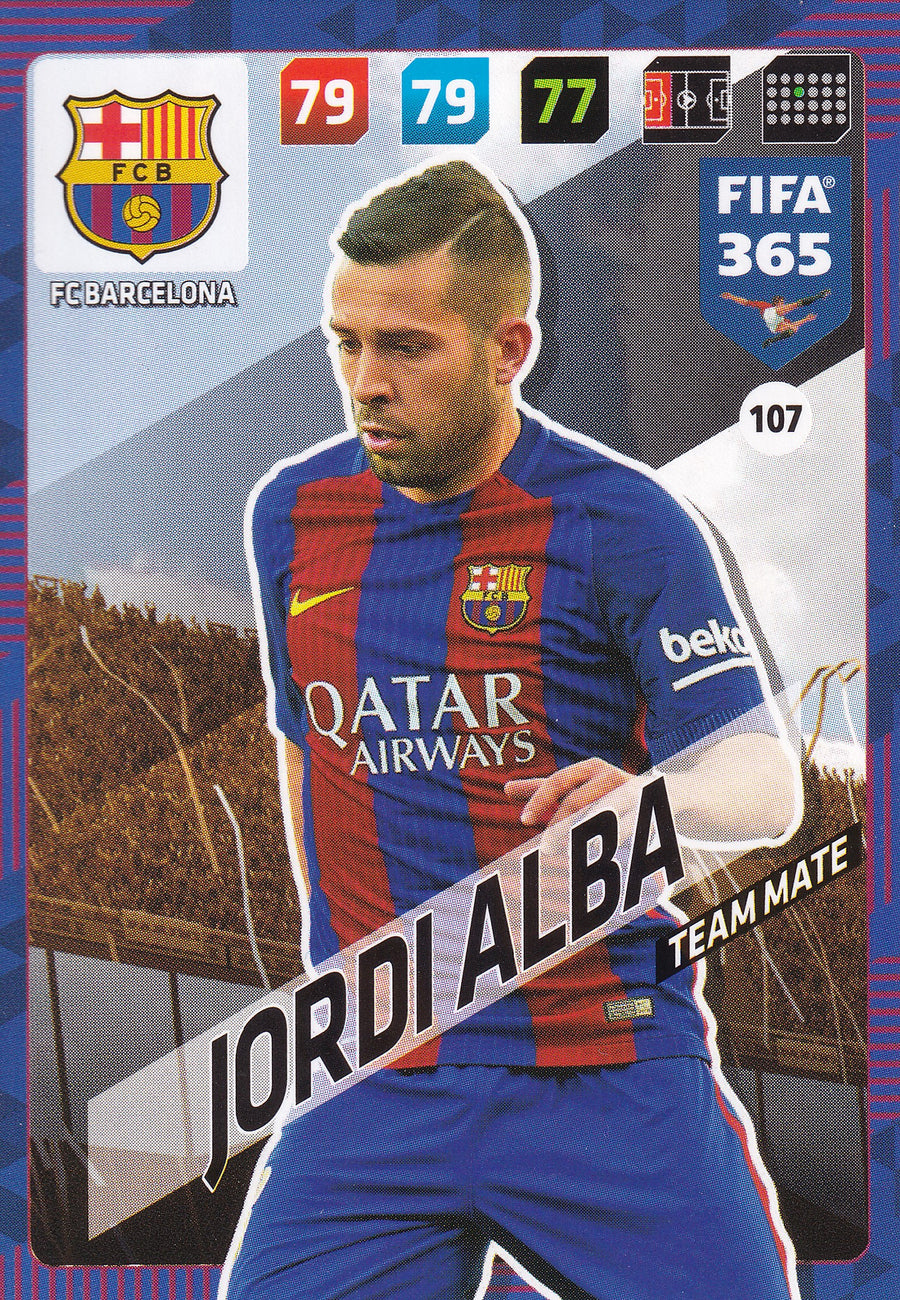 107. JORDI ALBA - FC BARCELONA - TEAM MATE