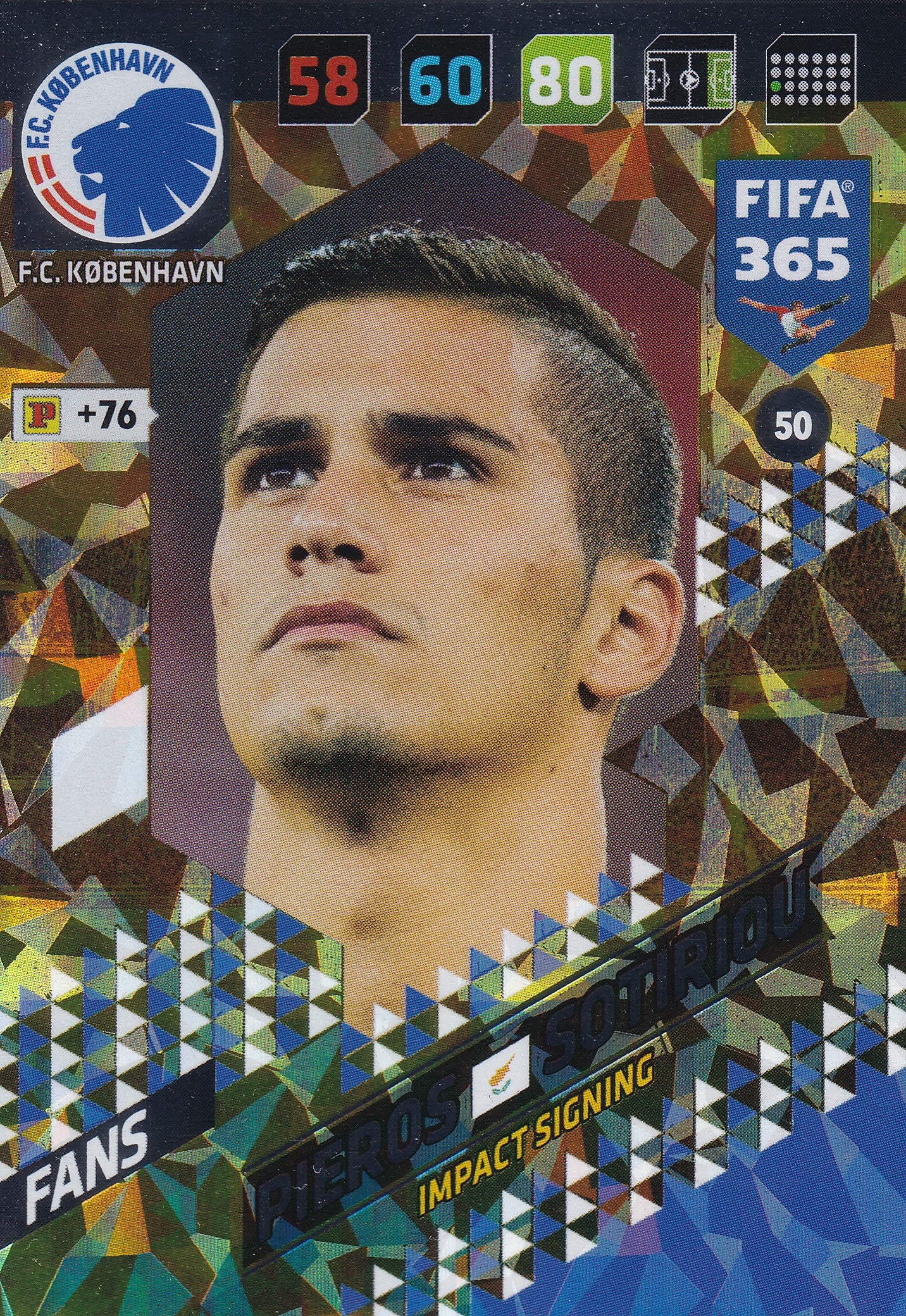 050. PIEROS SORIRIOU - F.C. KØBENHAVN - FANS - IMPACT SIGNING