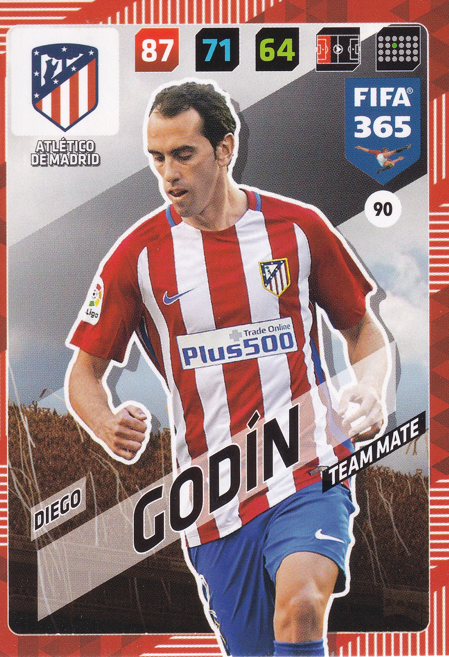 090. DIEGO GODIN - ATLÉTICO DE MADRID - TEAM MATE