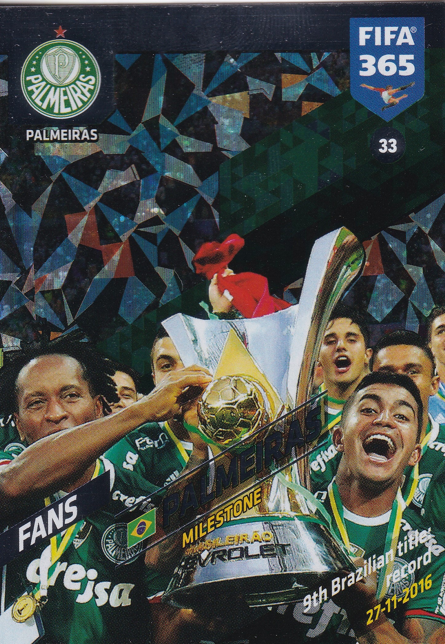 033. PALMEIRAS - BRASIL - FANS - MILESTONE