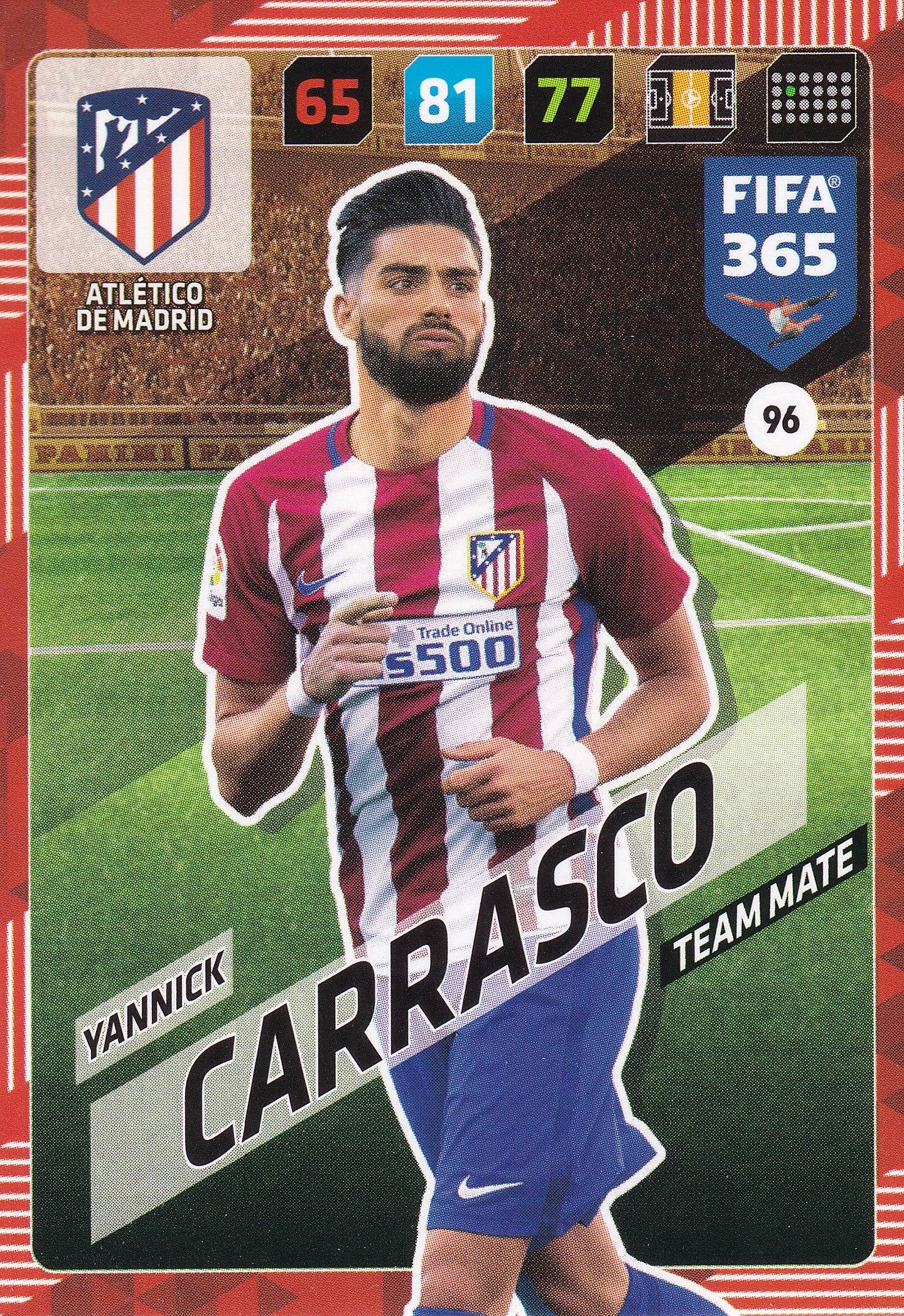 096. YANNICK CARRASCO - ATLÉTICO DE MADRID - TEAM MATE