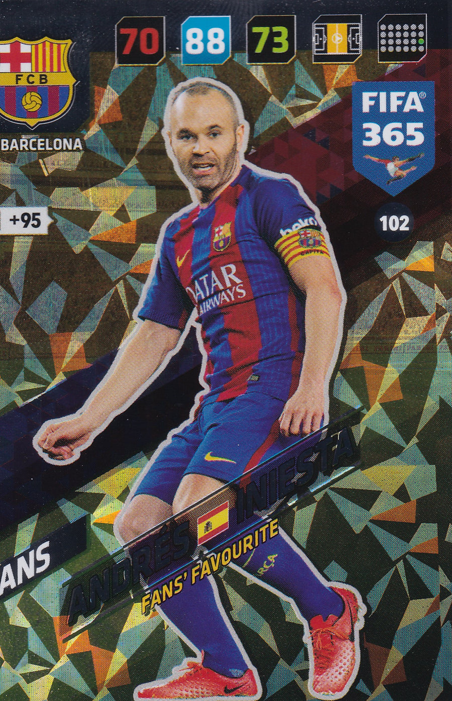 102. ANDRÉS INIESTA - FC BARCELONA - FANS - FANS’ FAVOURITE