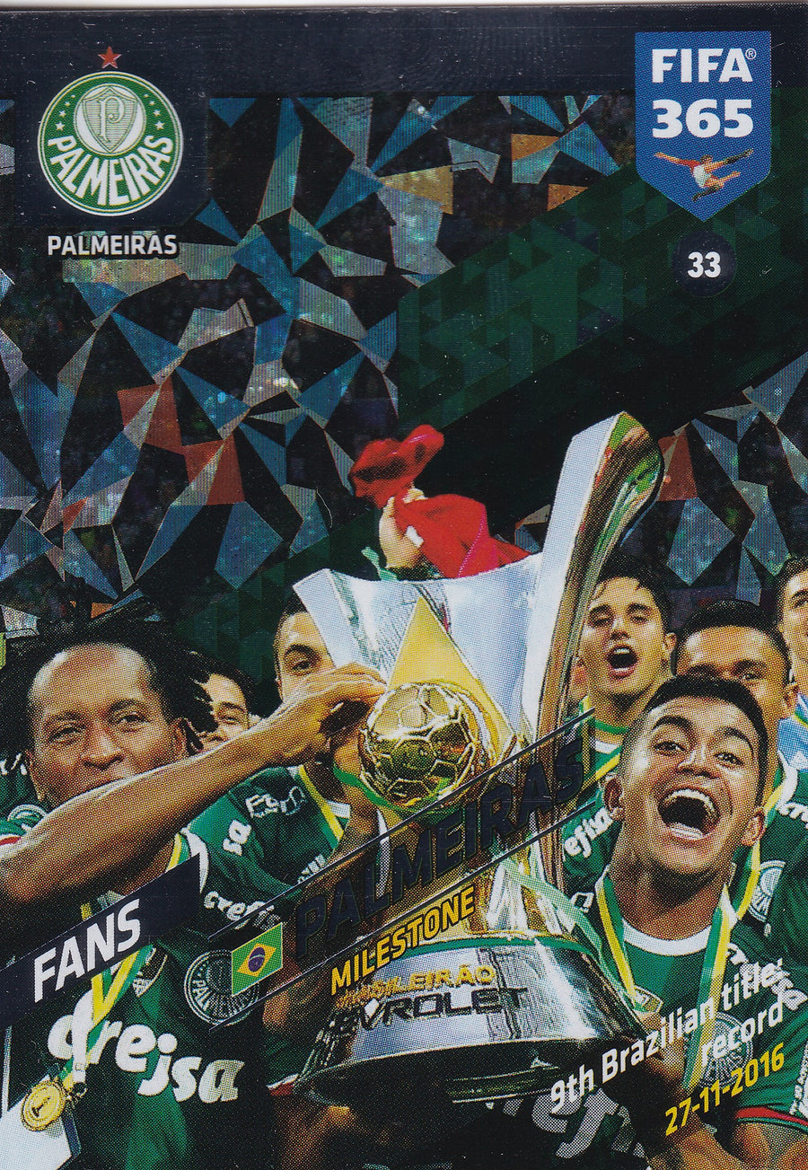 033. PALMEIRAS - BRASIL - FANS - MILESTONE