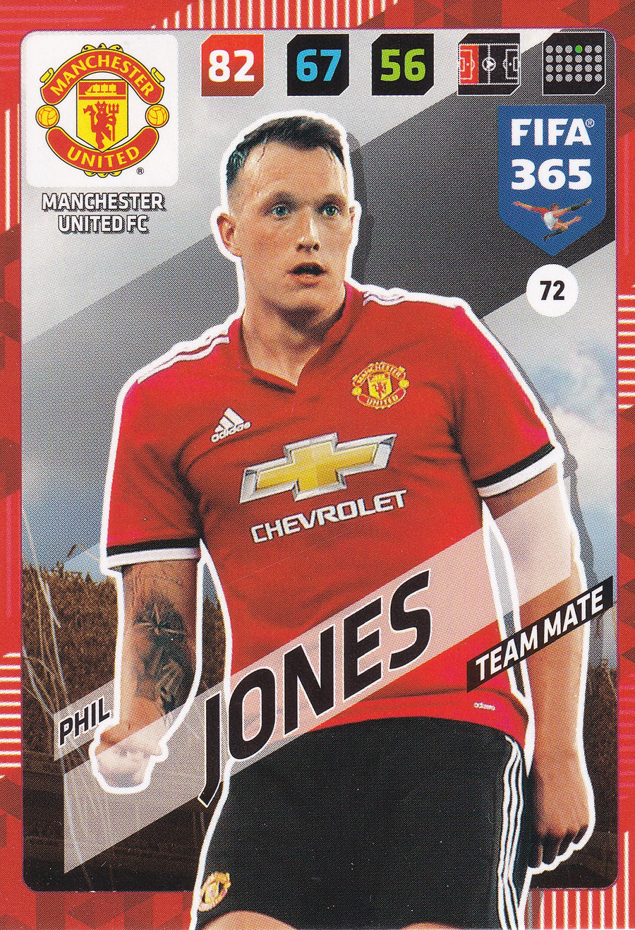 072. PHIL JONES - MANCHESTER UNITED - TEAM MATE