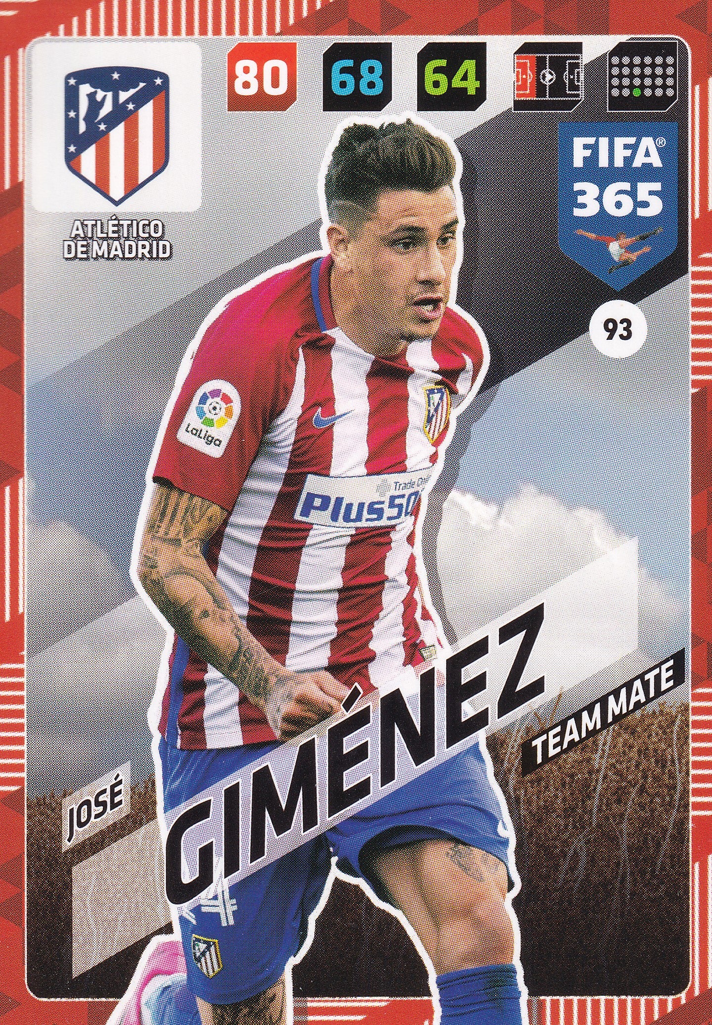 093. JOSÉ GIMENEZ - ATLÉTICO DE MADRID - TEAM MATE