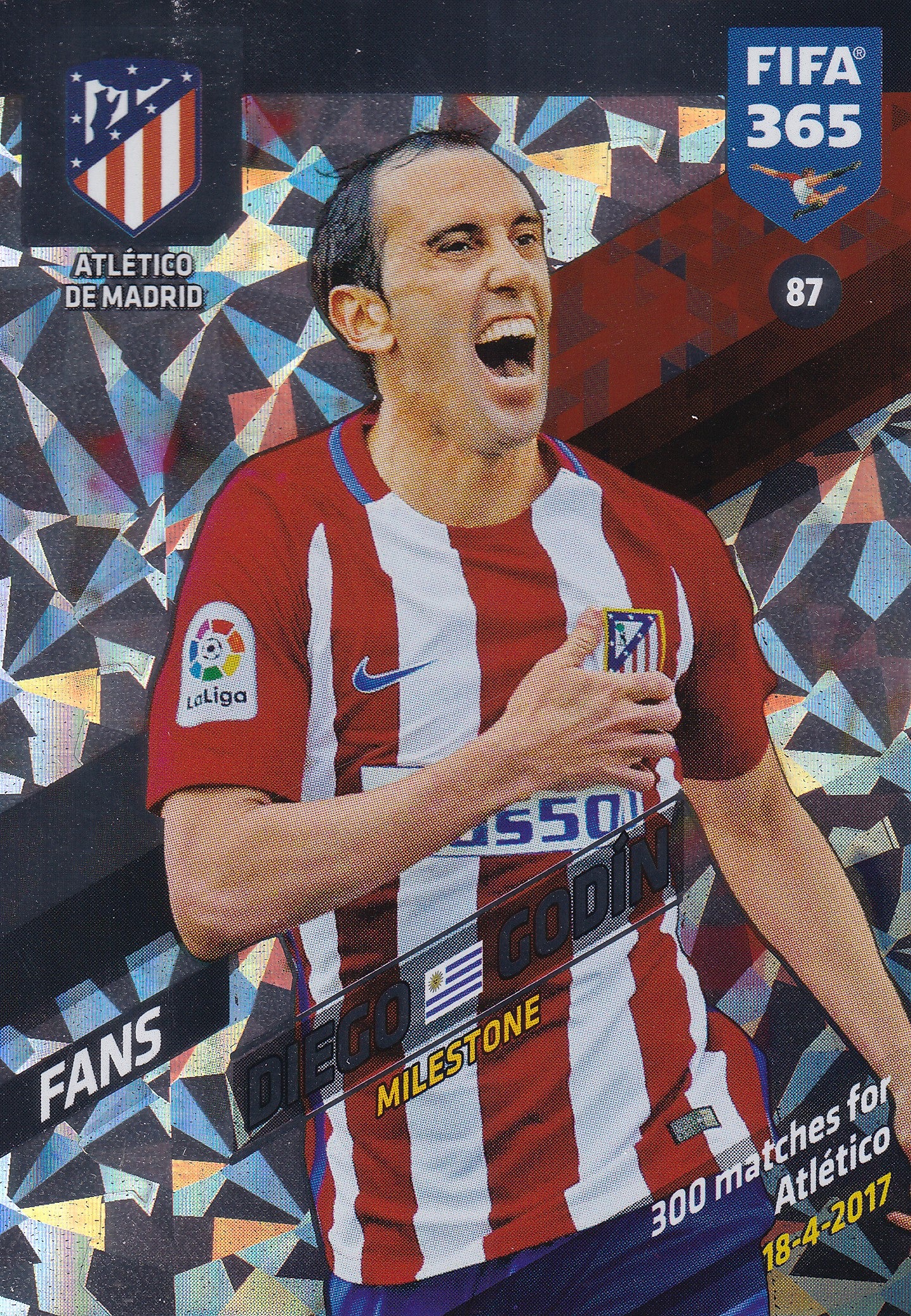 087. DIEGO GODIN - ATLÉTICO DE MADRID - FANS - MILESTONE