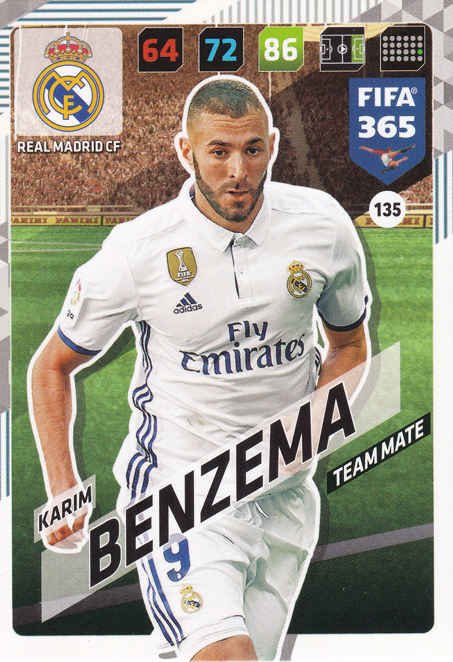 135. KARIM BENZEMA - REAL MADRID CF - TEAM MATE