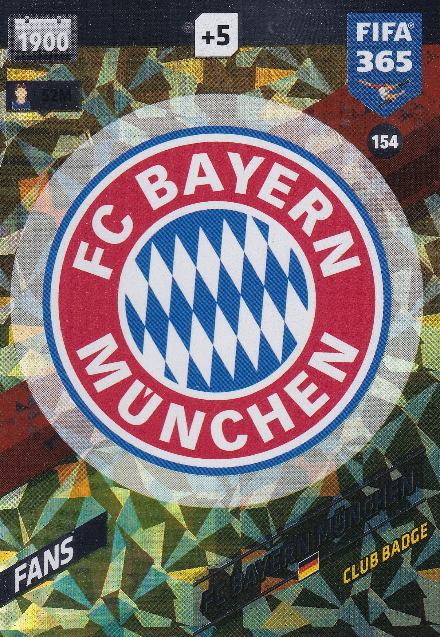 154. FC BAYERN MÜNCHEN - TYSKLAND - FANS - CLUB BADGE