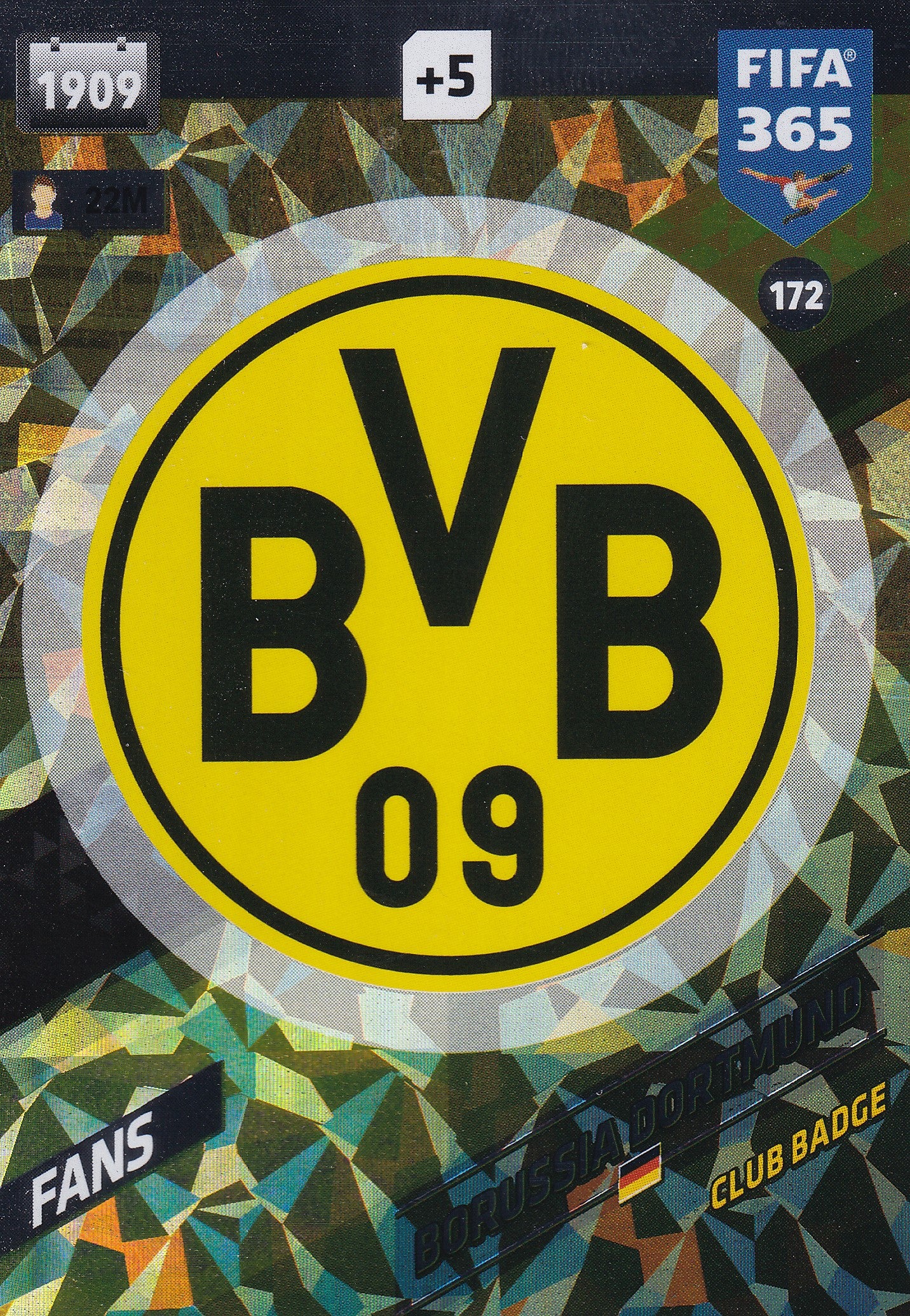 172. BORUSSIA DORTMUND - TYSKLAND - FANS - CLUB BADGE
