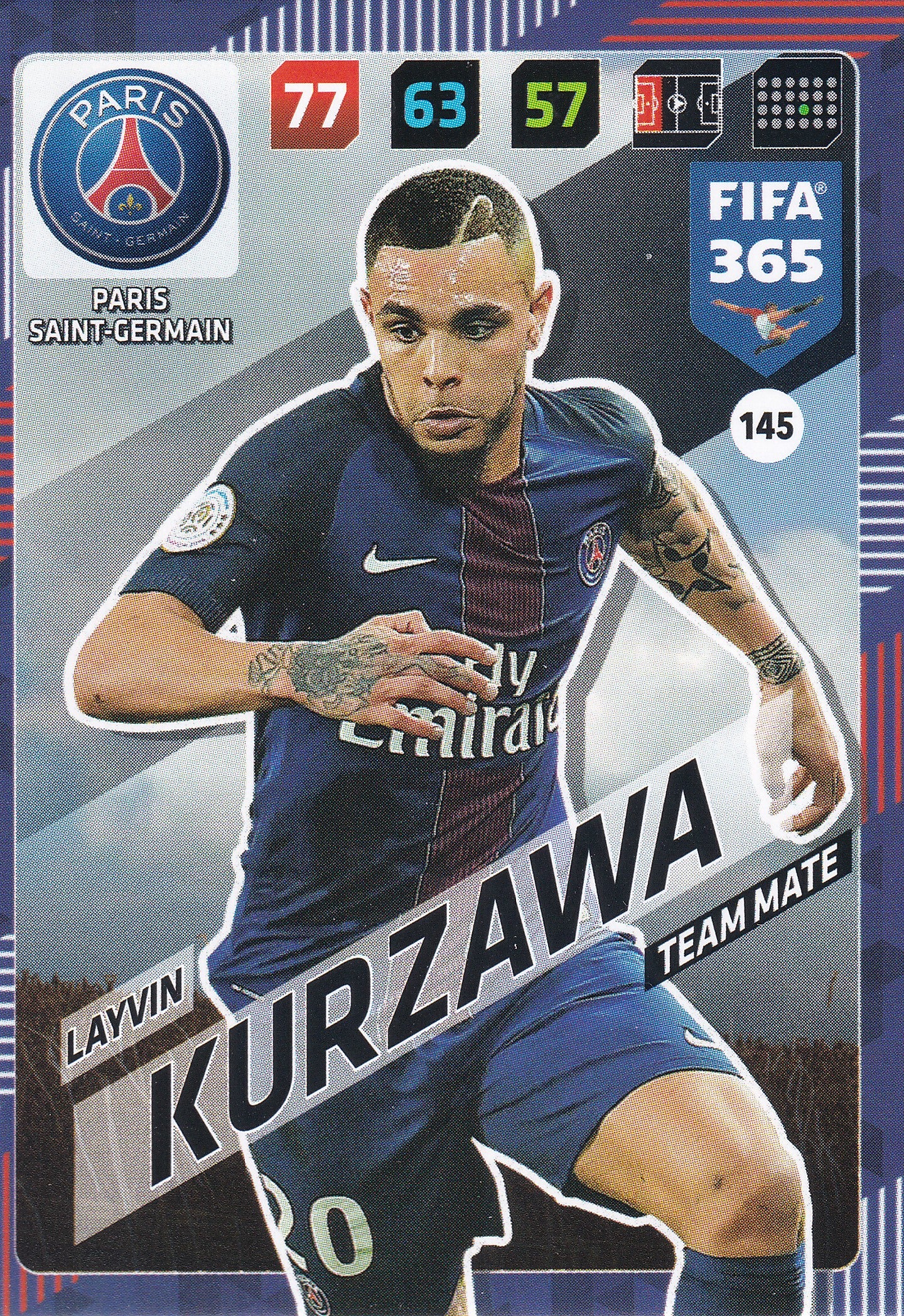 145. LAYVIN KURZAWA - PARIS SAINT-GERMAIN - TEAM MATE