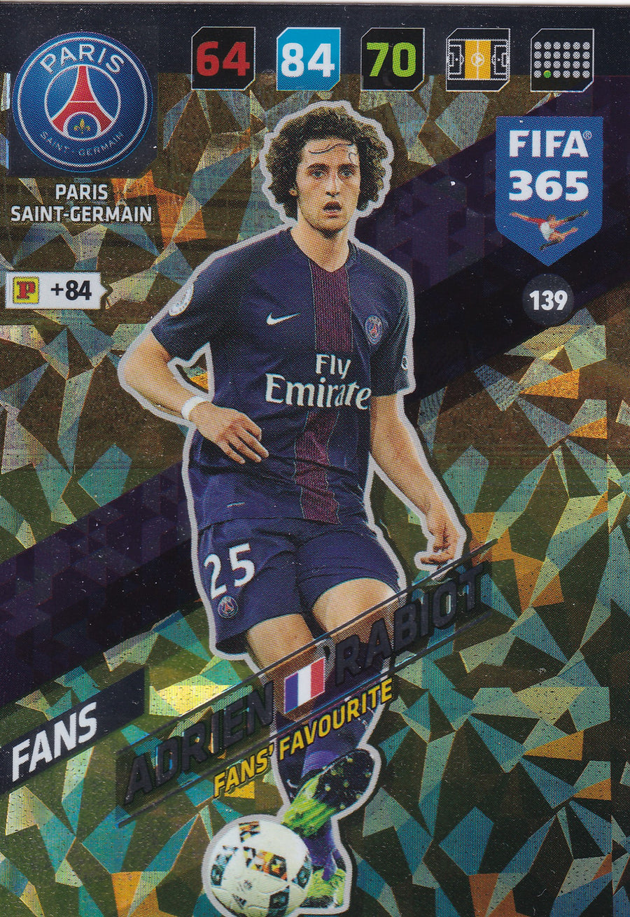 139. ADRIEN RABIOT - PARIS SAINT-GERMAIN - FANS - FANS’ FAVOURITE