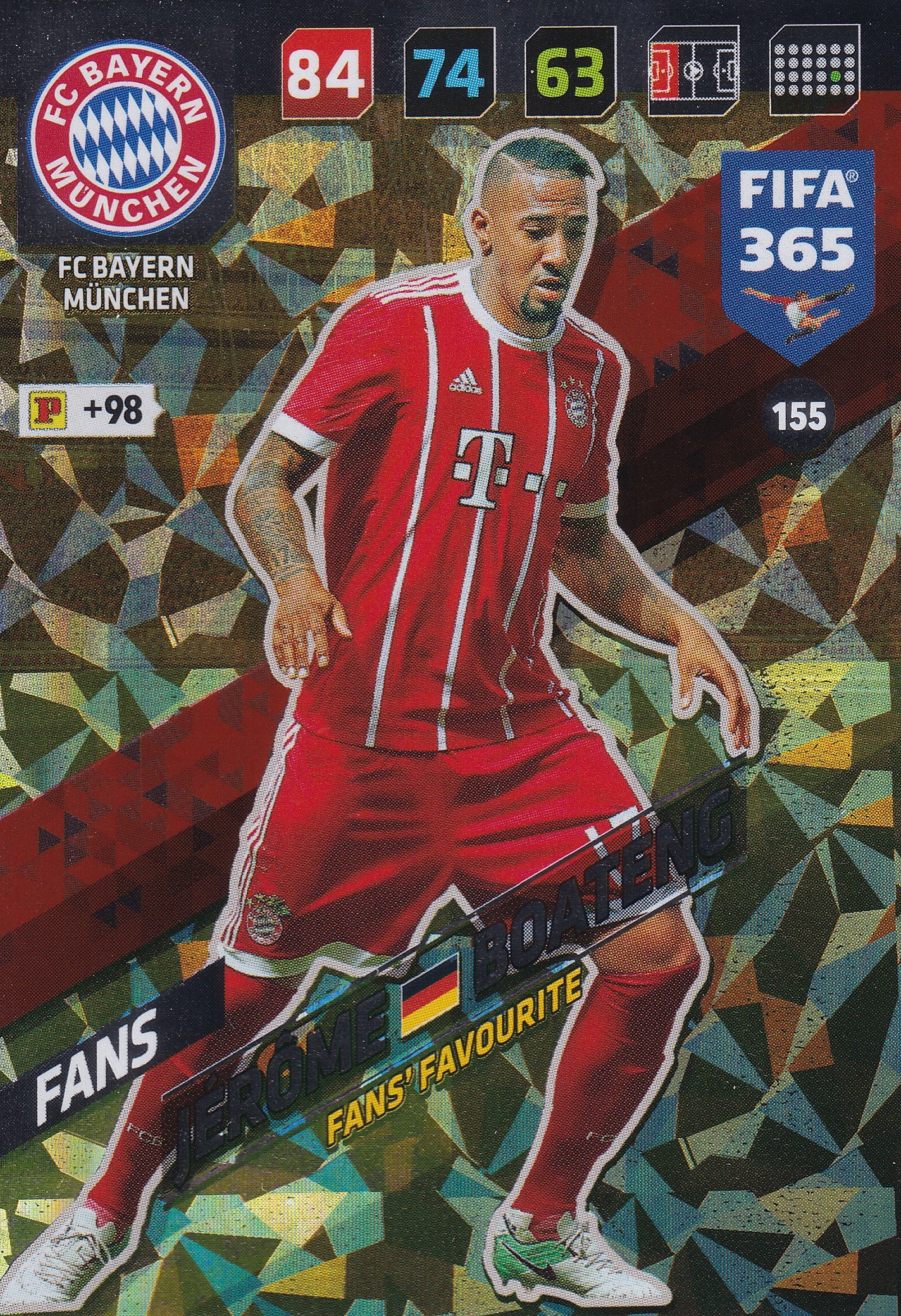 155. JÉRÔME BOATENG - FC BAYERN MÜNCHEN - FANS - FANS’ FAVOURITE