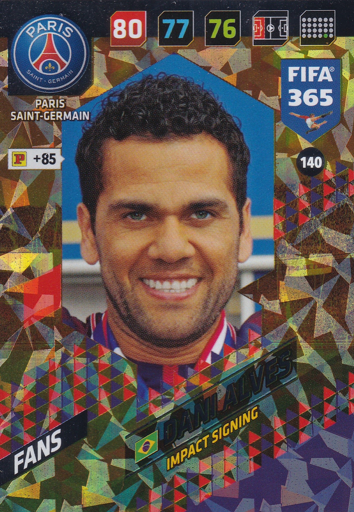 140. DANI ALVES - PARIS SAINT-GERMAIN - FANS - IMPACT SIGNING