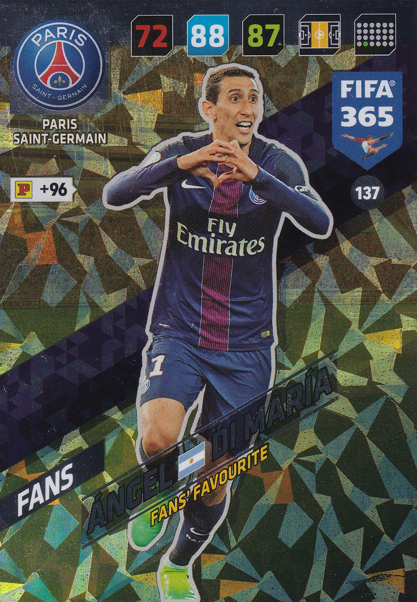 137. ANGEL DI MARIA - PARIS SAINT-GERMAIN - FANS FAVOURITE