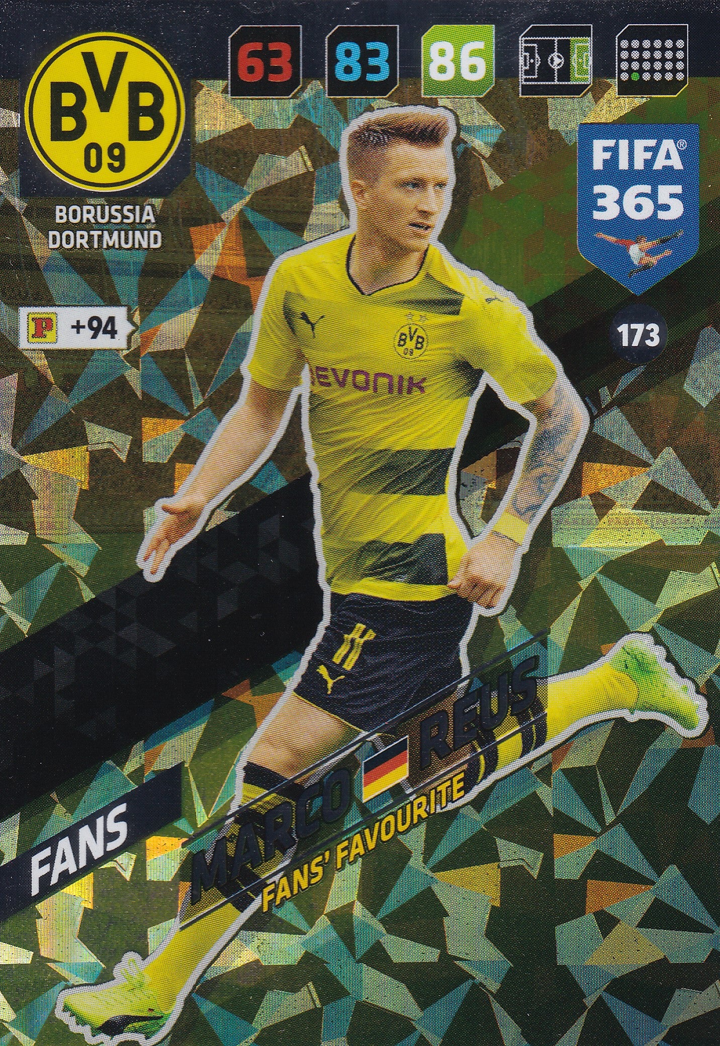 173. MARCO REUS - BORUSSIA DORTMUND - FANS - FANS’ FAVOURITE