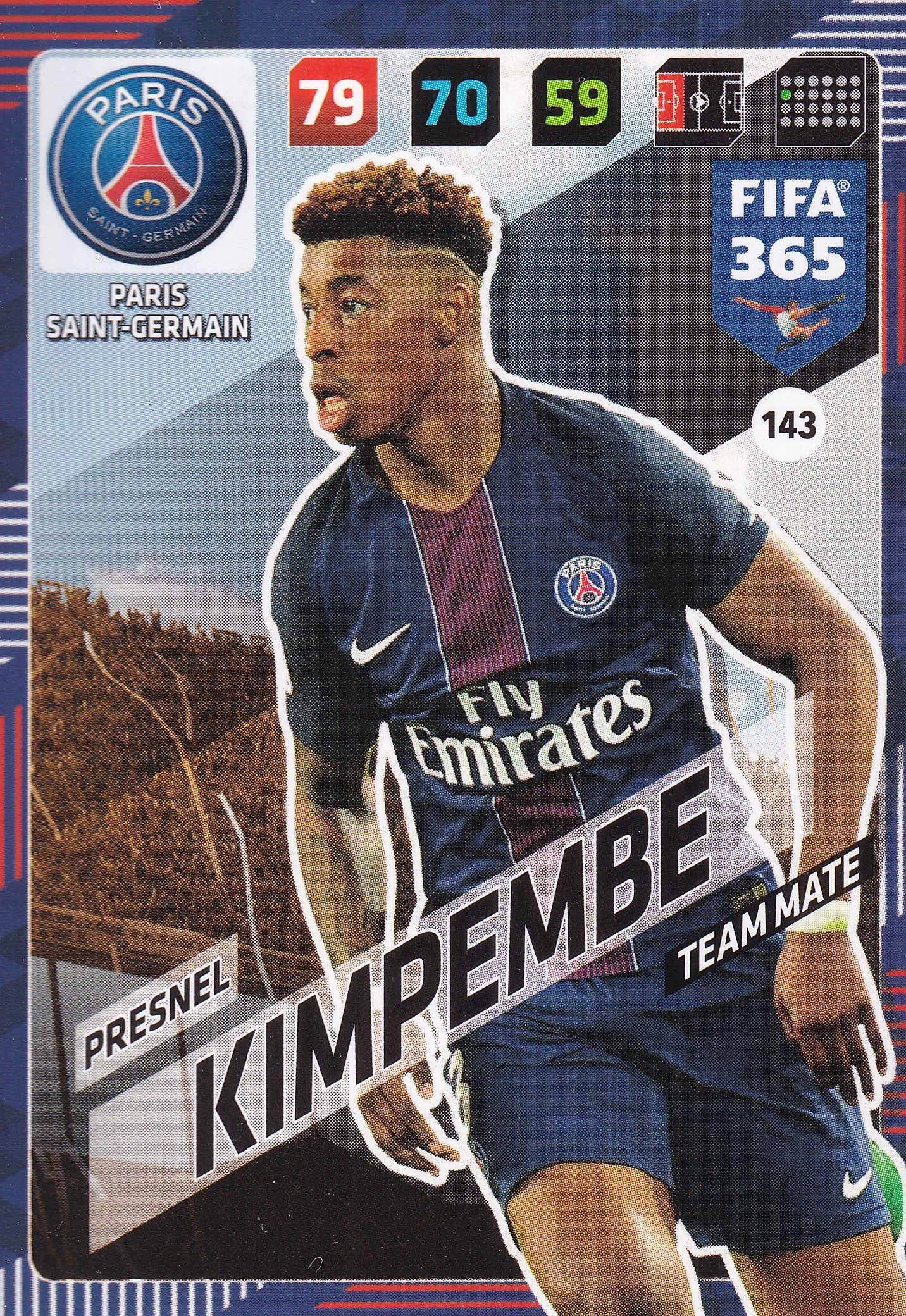 143. PRESNEL KIMPEMBE - PARIS SAINT-GERMAIN - TEAM MATE