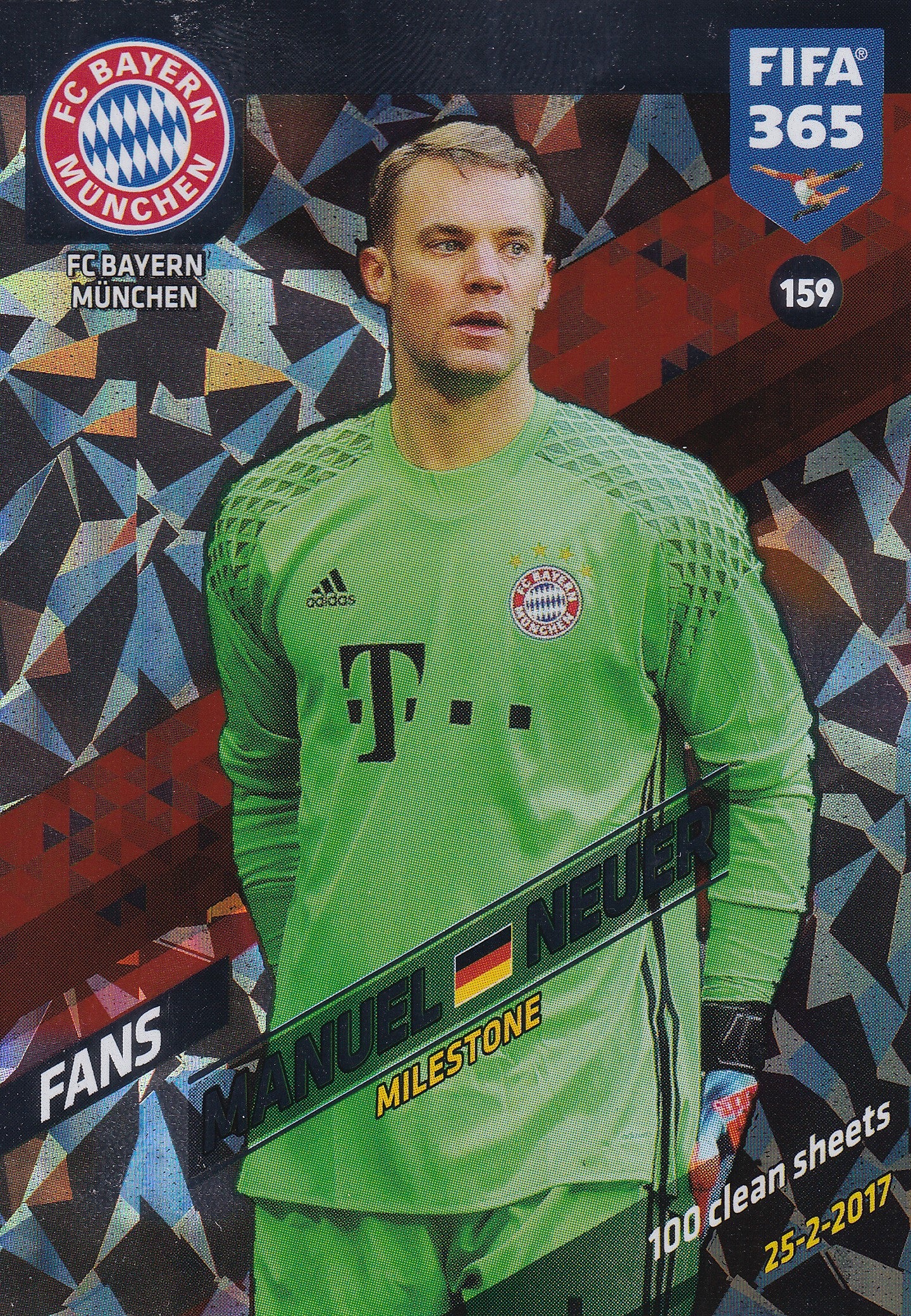 159. MANUEL NEUER - FC BAYERN MÜNCHEN - FANS - MILESTONE