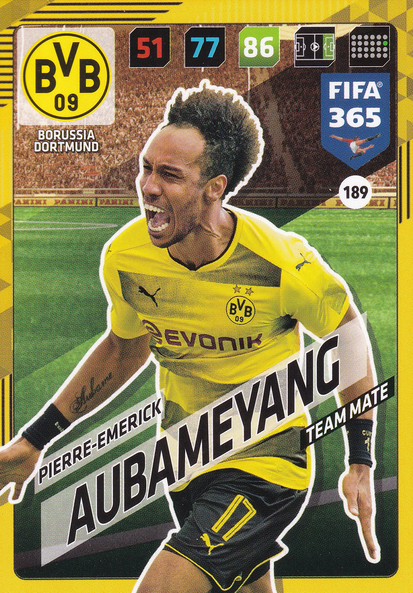 189. PIERRE-EMERICK AUBAMEYANG - BORUSSIA DORTMUND - TEAM MATE