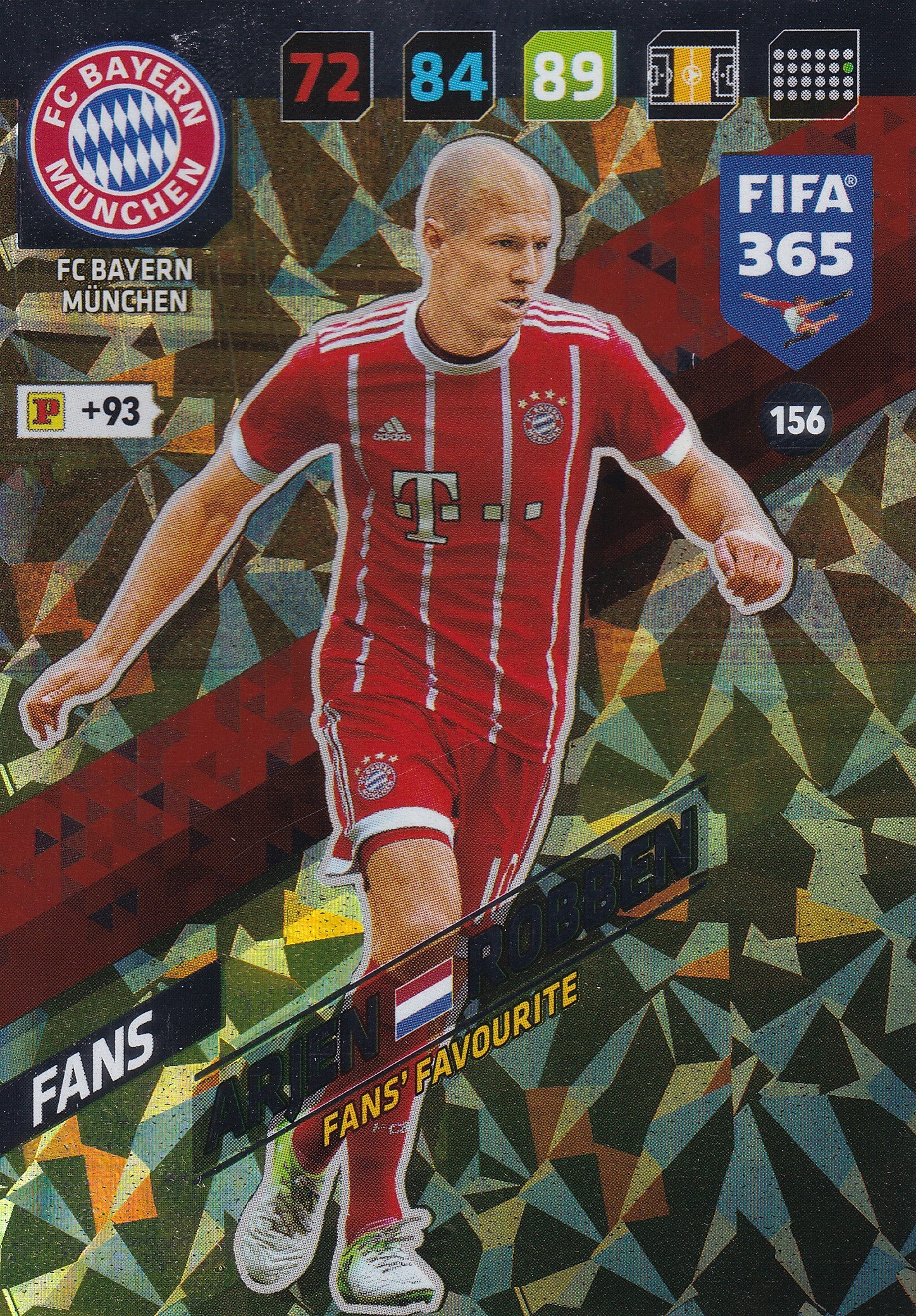 156. ARJEN ROBBEN - FC BAYERN MÜNCHEN - FANS - FANS’ FAVOURITE