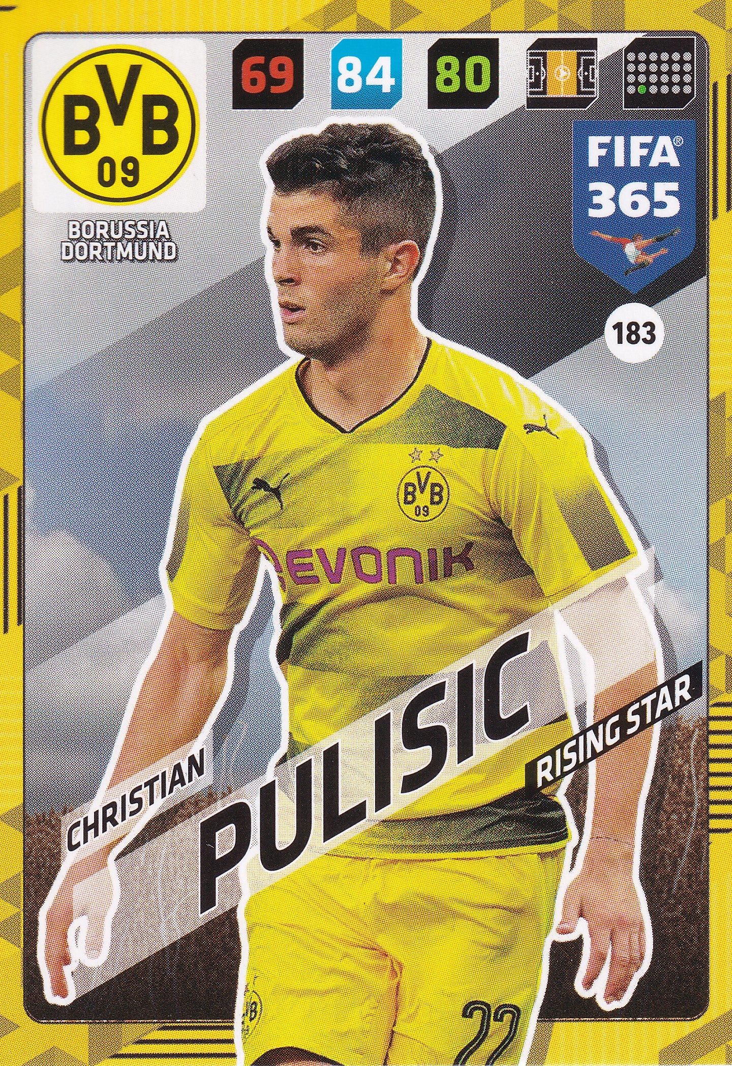 183. CHRISTIAN PULISIC - BORUSSIA DORTMUND - RISING STAR
