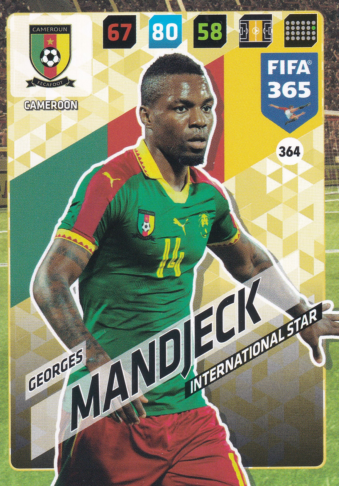 364. GEORGES MANDJECK - CAMEROON - INTERNATIONAL STAR