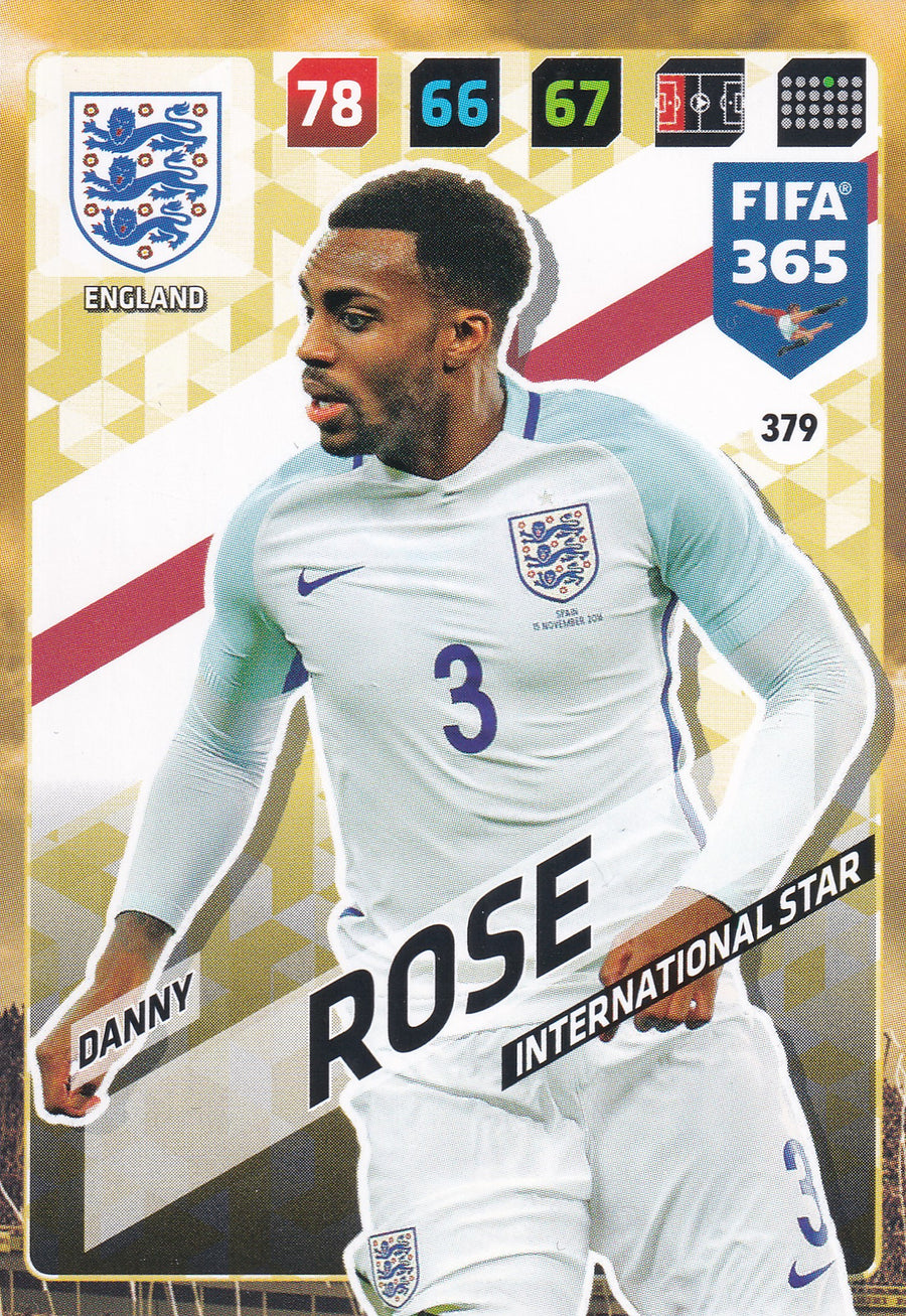 379. DANNY ROSE - ENGLAND - INTERNATIONAL STAR