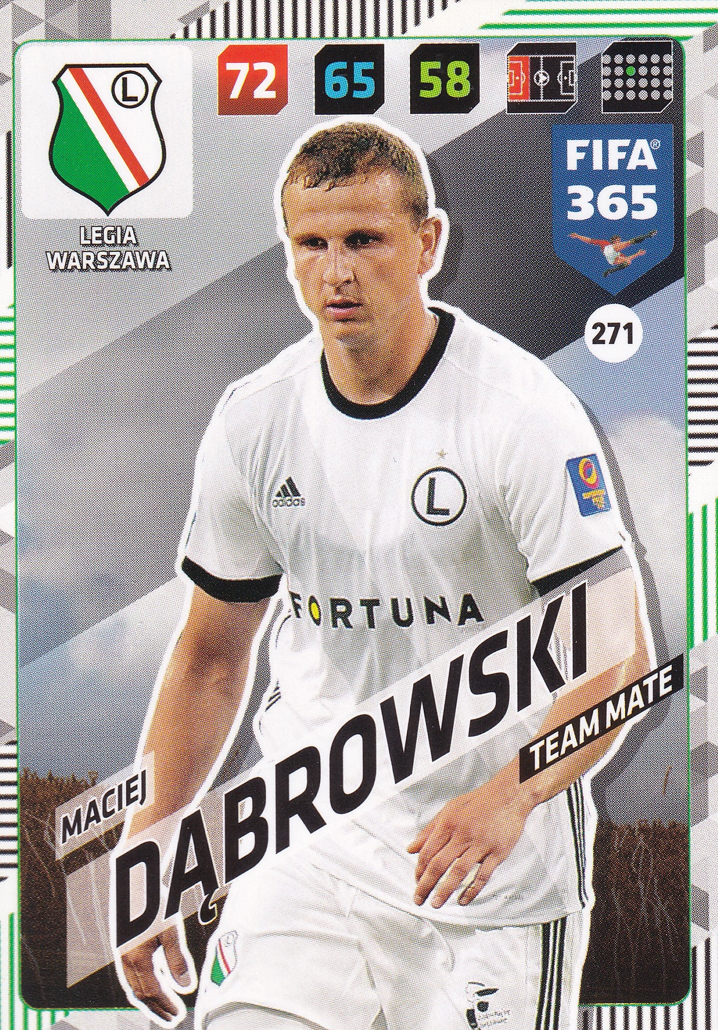 271. MACIEJ DABROWSKI - LEGIA WARSZAWA - TEAM MATE