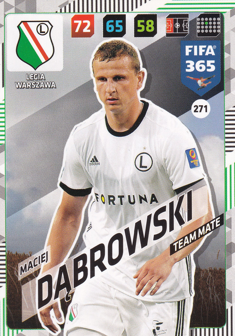 271. MACIEJ DABROWSKI - LEGIA WARSZAWA - TEAM MATE
